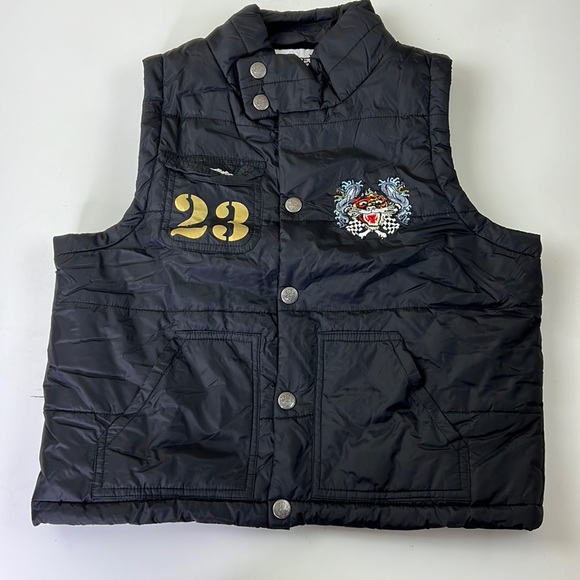 Ed Hardy Other - Youth Ed Hardy Black Puffer Vest